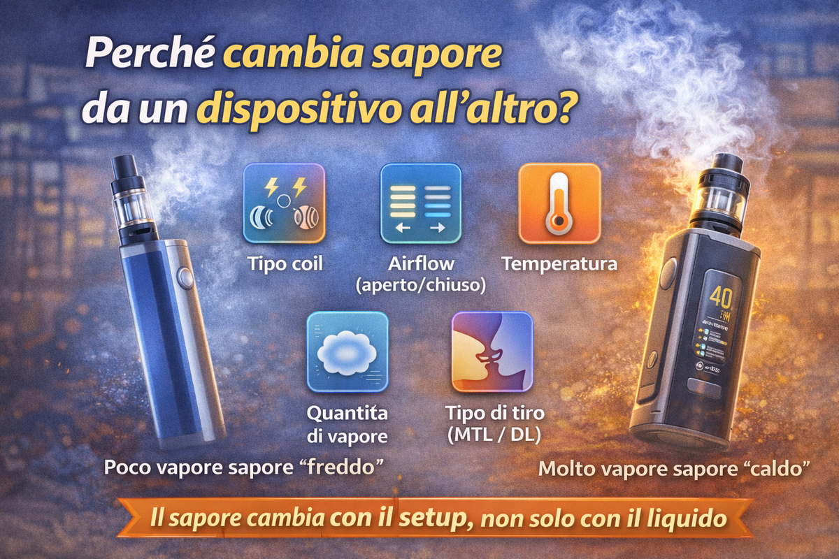 Perché cambia sapore da un dispositivo all’altro?