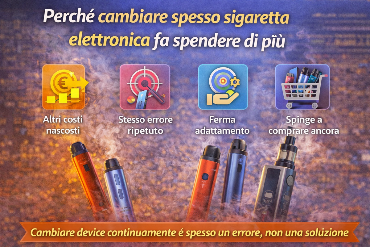 Perché cambiare spesso sigaretta elettronica fa spendere di più
