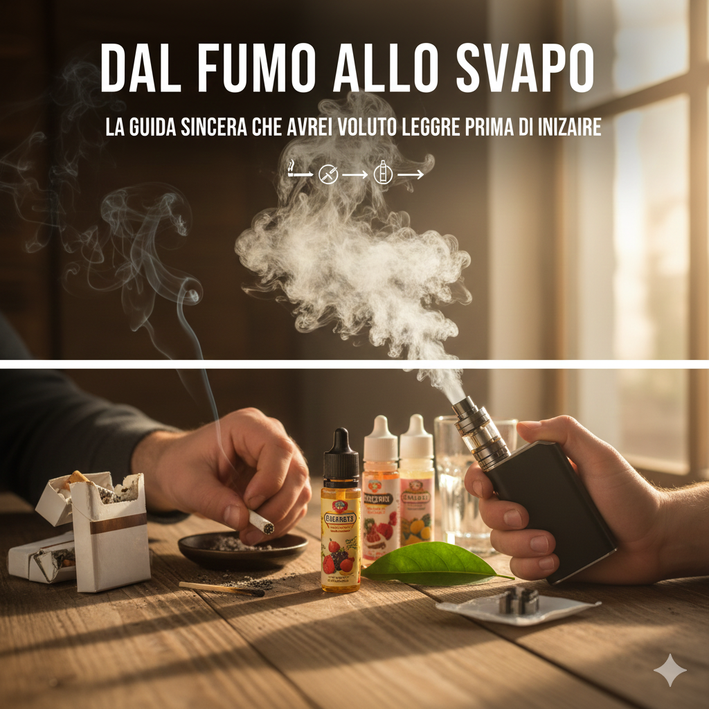 Dal fumo allo svapo: la guida sincera che avrei voluto leggere prima di iniziare