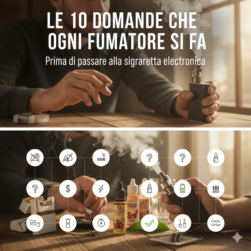 Le 10 domande che ogni fumatore si fa prima di passare alla sigaretta elettronica