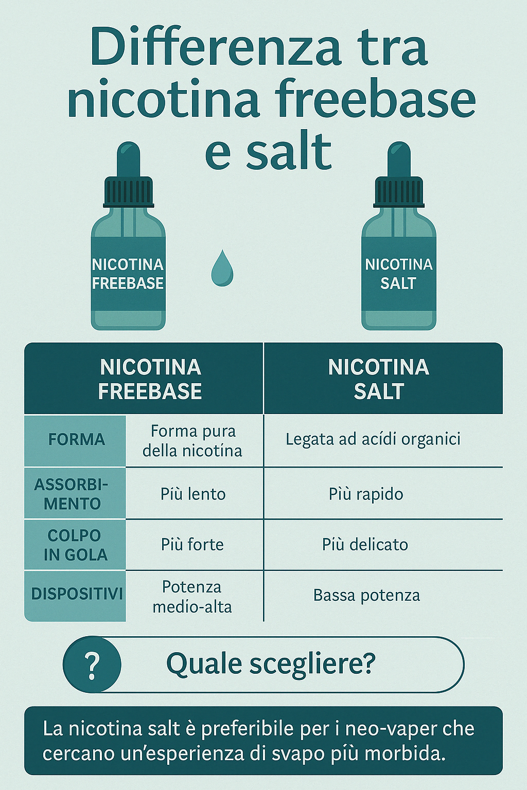 Differenza tra Nicotina Freebase e Nicotina Salt – Guida Completa