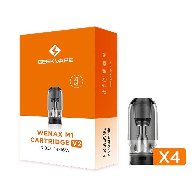 Geekvape - Wenax M1 "V2" POD DI RICAMBIO 2ml - 4 PEZZI