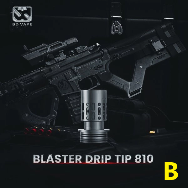 Drip Tip 810 Blaster - BD Vape - COLORE GUNMETAL