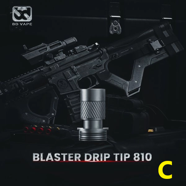 Drip Tip 810 Blaster - BD Vape - COLORE GUNMETAL