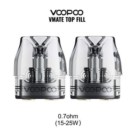 Voopoo - VMATE MAX TOP FILL POD DI RICAMBIO - 2 Pezzi