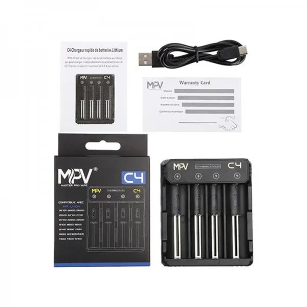 Caricabatterie 4 Slot C4 - Master Pro Vape