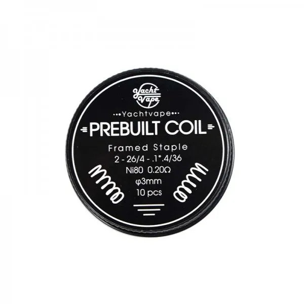 Prebuilt Coil Framed Staple -26/4 1*4/36 ni80 0.2Ω 3mm (10pcs) - Yachtvape