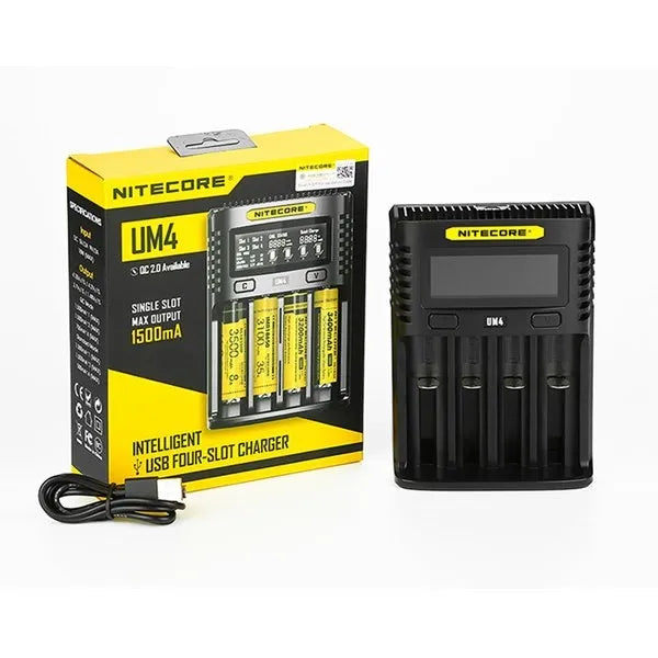 NITECORE CARICABATTERIE UM4 Four Slot 2A Intellicharger