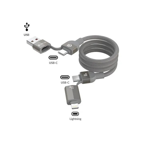 4 in 1 Ultra 2 Multi Function Charging Cable (1pcs) - DEVIA