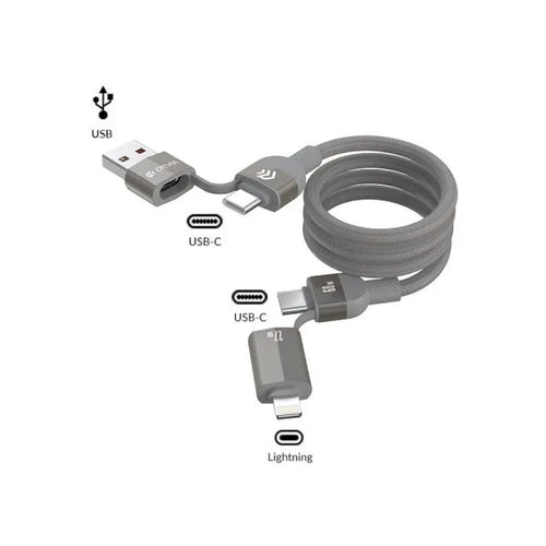 4 in 1 Ultra 2 Multi Function Charging Cable (1pcs) - DEVIA