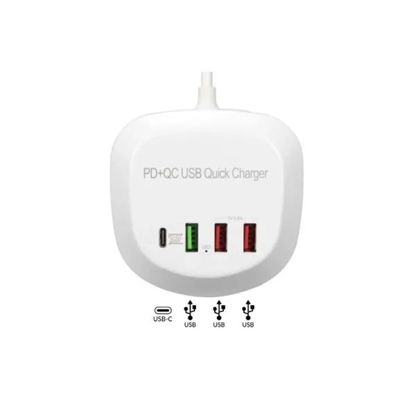 Caricabatterie rapido PD+QC USB WLX-T3P