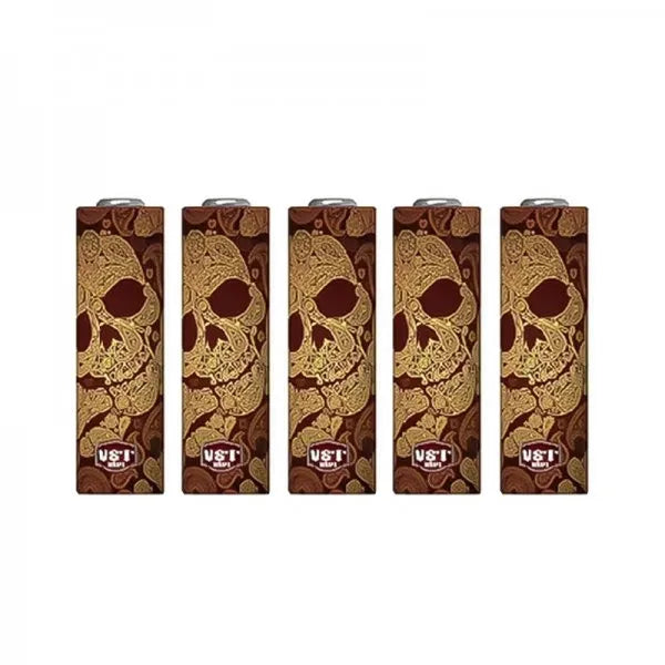 Wraps for 18650 batteries Brown Skull (5pcs)