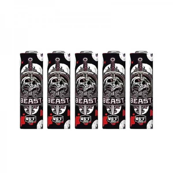 Wraps for 18650 batteries Black Skull (5pcs)