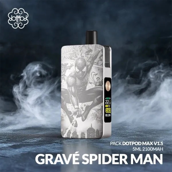 DotPod Max V1.5 5ml 2100mAh Engraved Spider Man - Dotmod