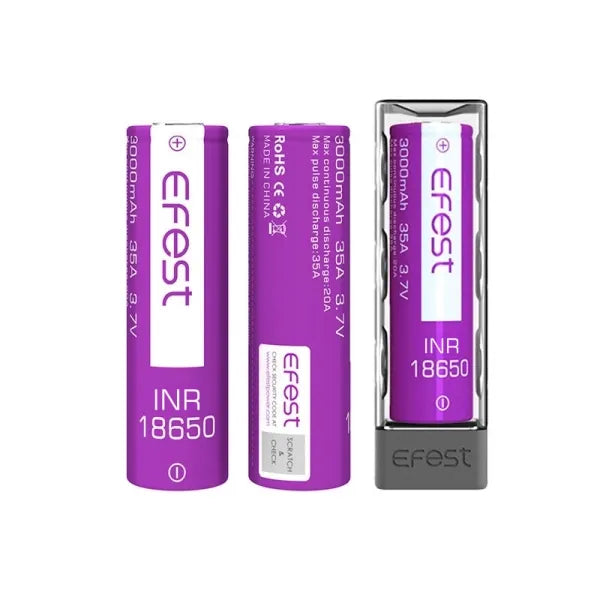 BATTERIA INR 18650 3000mAh 35A (2pz) - Efest