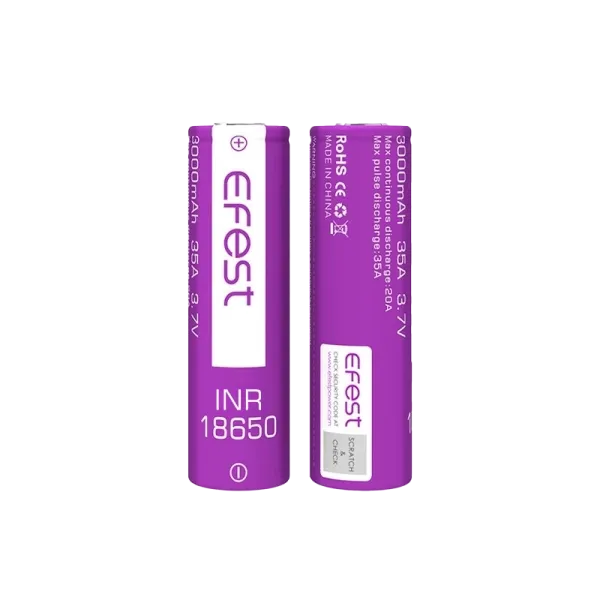BATTERIA INR 18650 3000mAh 35A (2pz) - Efest