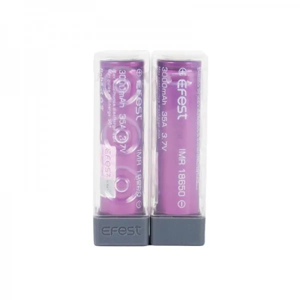 BATTERIA IMR 18650 3000mAh 35A flat top (2pz) - Efest