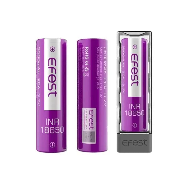 BATTERIA INR 18650 3500mAh 20A (2pz) - Efest