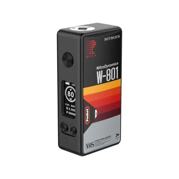 Mod Nitrous Pocket Black Edition 80W 18650 - Mechvape x Nitrous