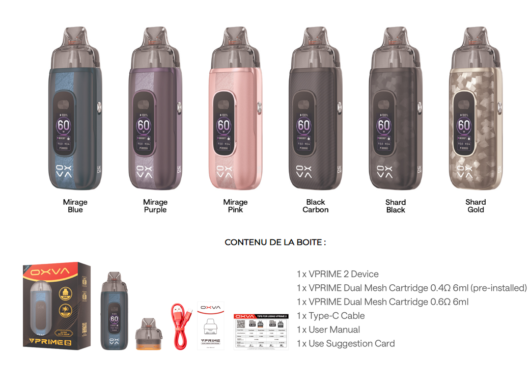 VPrime 2 Pod 3400 mAh Oxva