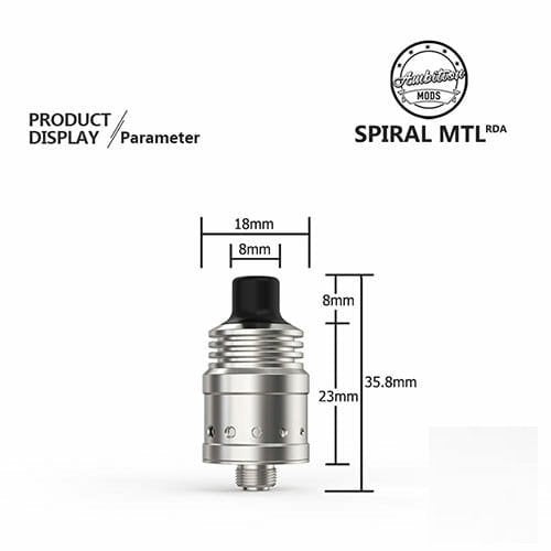 Spiral MTL RDA 18mm - Ambition Mods