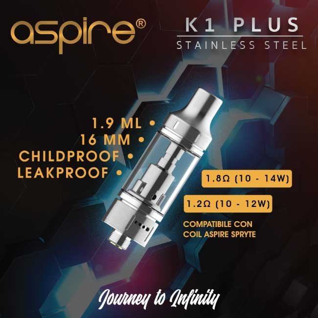ASPIRE ATOMIZZATORE K1 PLUS (CHILDPROOF)