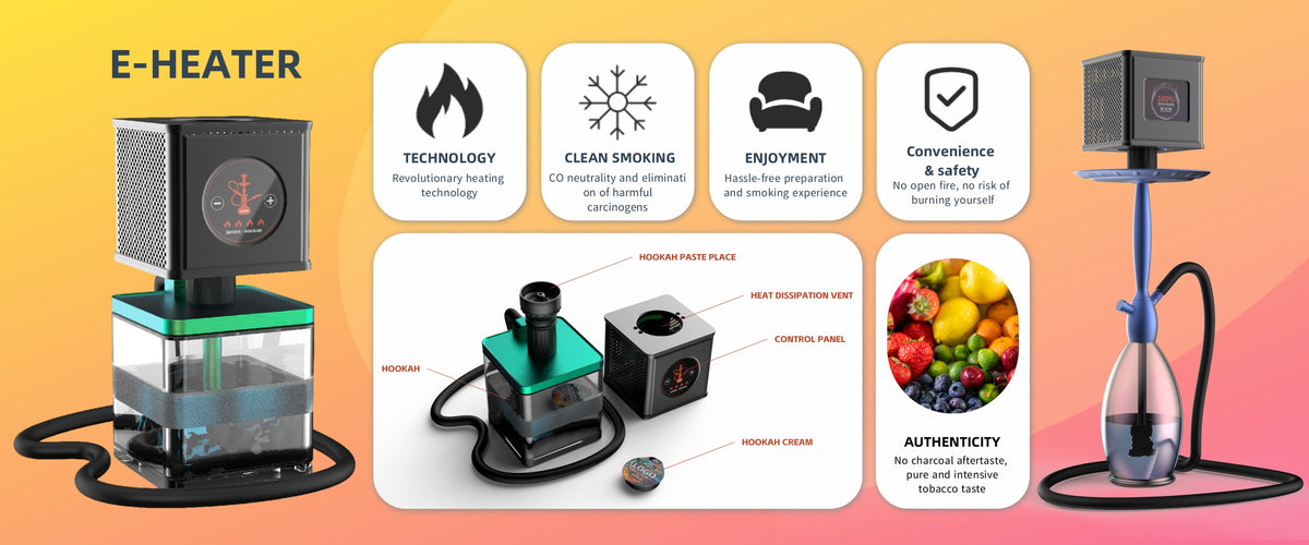 TTTIGER V8 Electronic Shisha – struttura e componenti