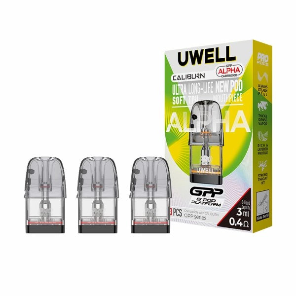 Pod ricambio GPP Alpha 0.4/0.6/0.9Ω 3ml (3pcs) - Uwell