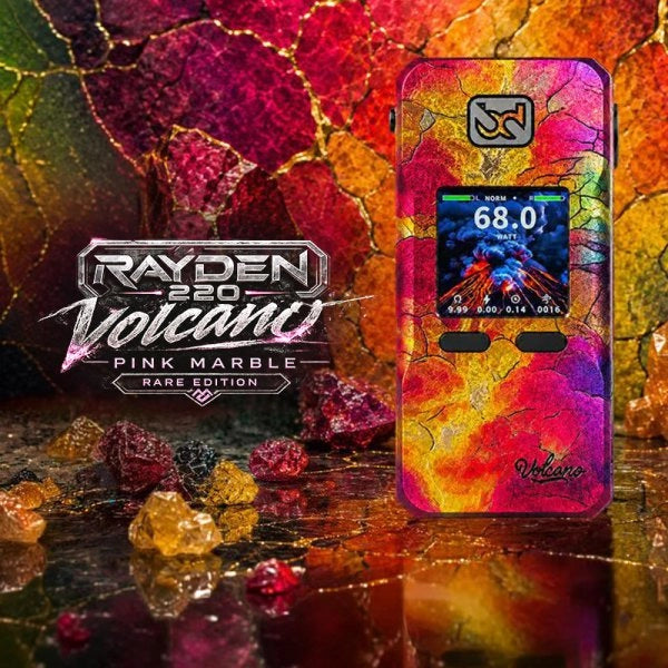 Rayden 220 Volcano Pink Marble Rare Edition BD Vape