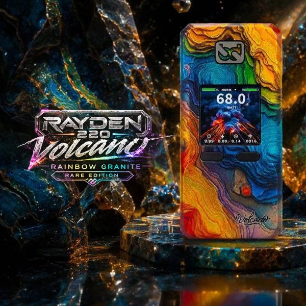 Rayden 220 Volcano Rainbow Granite Rare Edition BD Vape