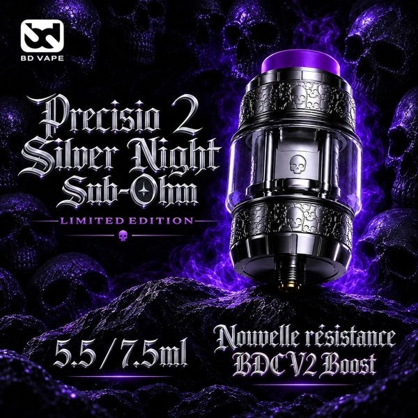 Precisio 2 Sub-Ohm 7,5ml Silver Night Limited Edition BD Vape